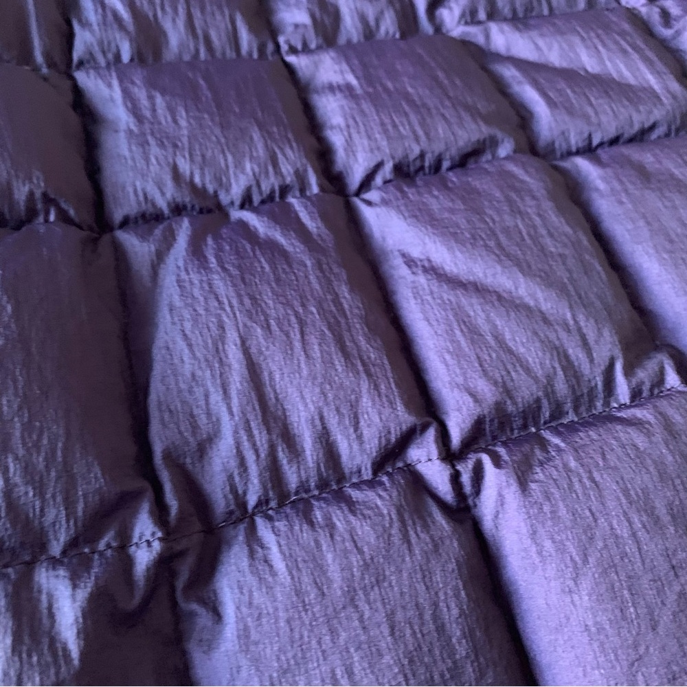 Trina by Trina Turk purple down lined bomber jacket - Picture 11 of 16